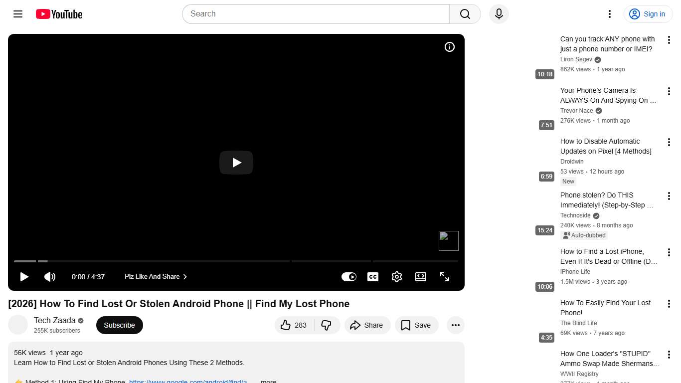 [2026] How To Find Lost Or Stolen Android Phone || Find My Lost Phone - YouTube